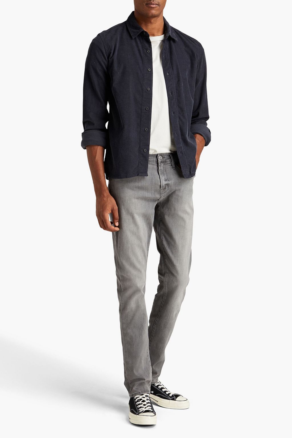 7 FOR ALL MANKIND Luxe Performance cotton-blend corduroy shirt