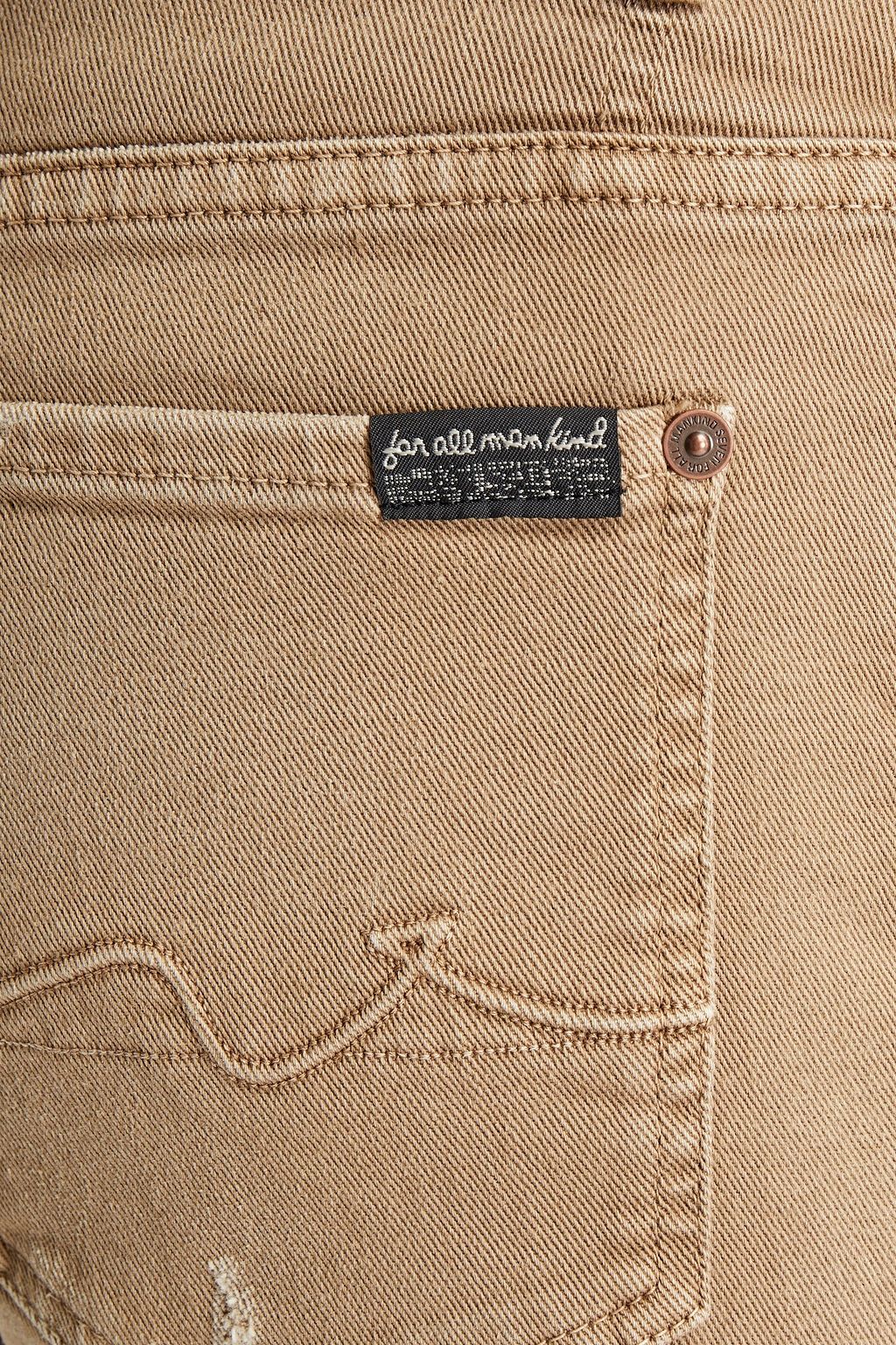 7 FOR ALL MANKIND Ronnie skinny-fit distressed denim jeans
