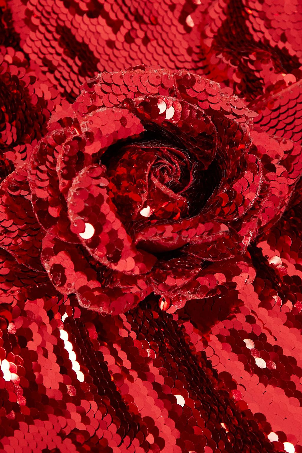 RODARTE 장식 시퀸 크레이프 홀터넥 가운