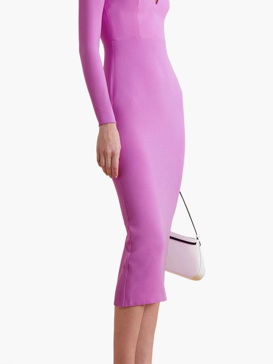 maren stretch-crepe midi dress