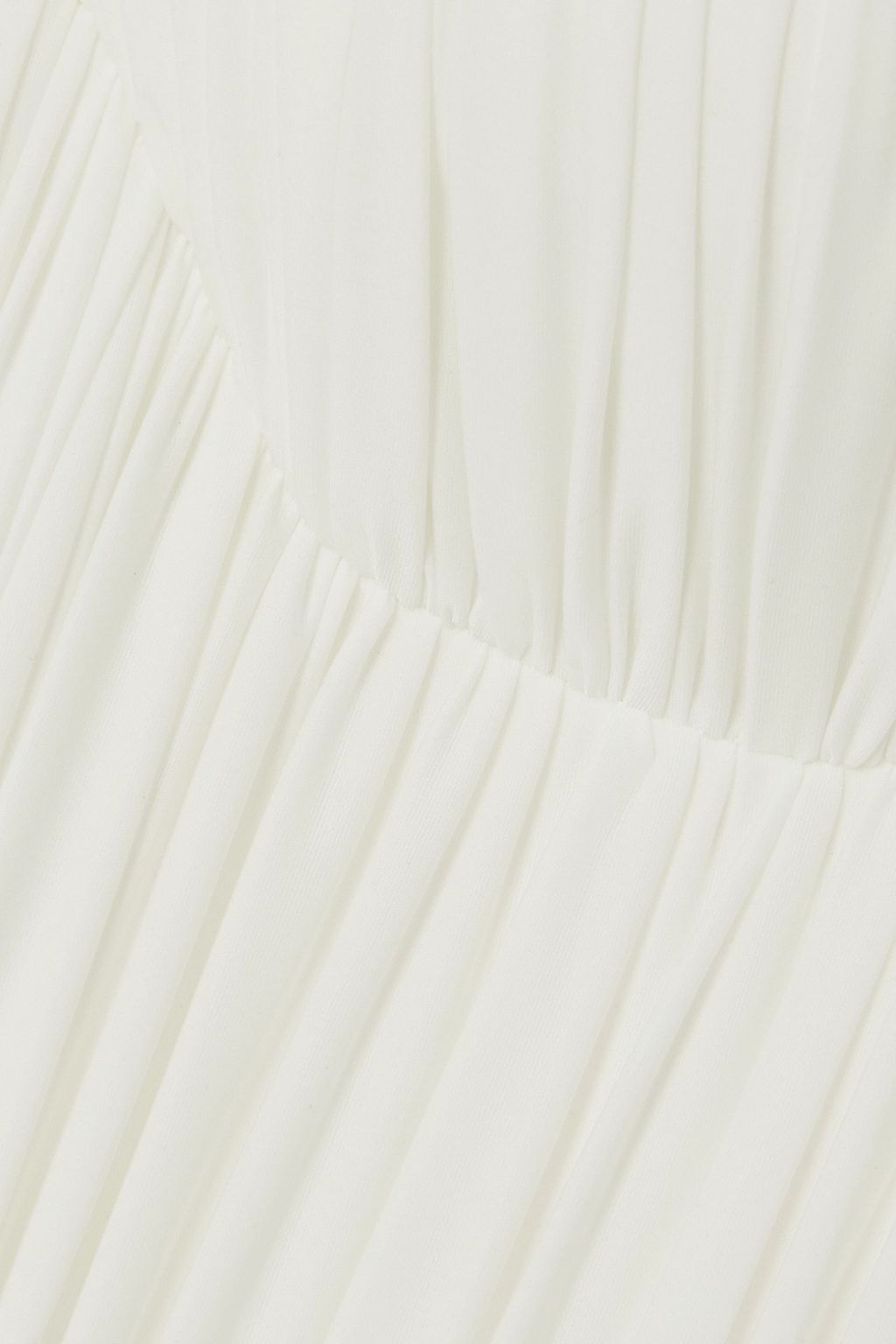 ALEX PERRY Paige cold-shoulder ruched stretch-jersey mini dress