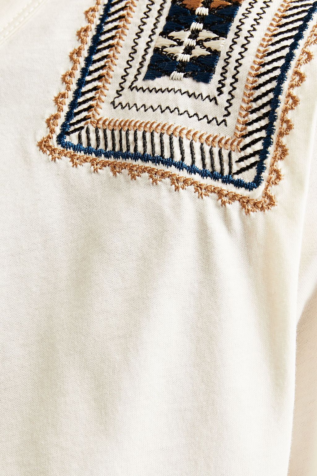 CLAUDIE PIERLOT Embroidered cottonjersey top Sale up to 70 off