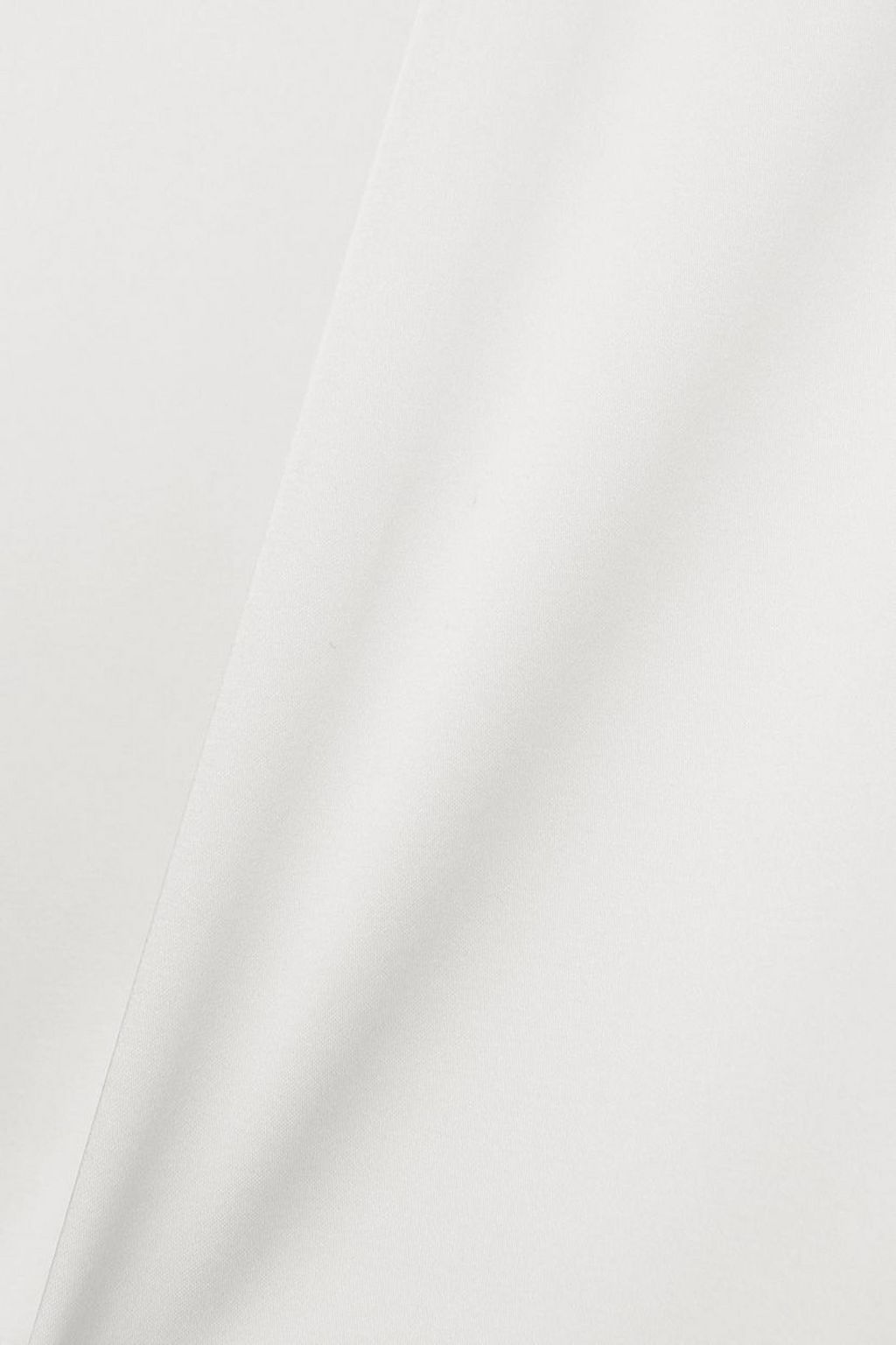 RASARIO Strapless scalloped duchesse-satin maxi dress