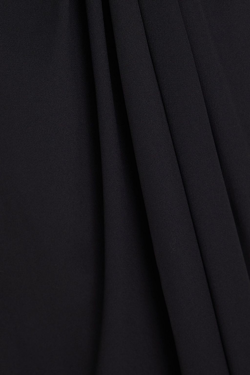 MCQUEEN Off-the-shoulder ruched pleated maxi dress