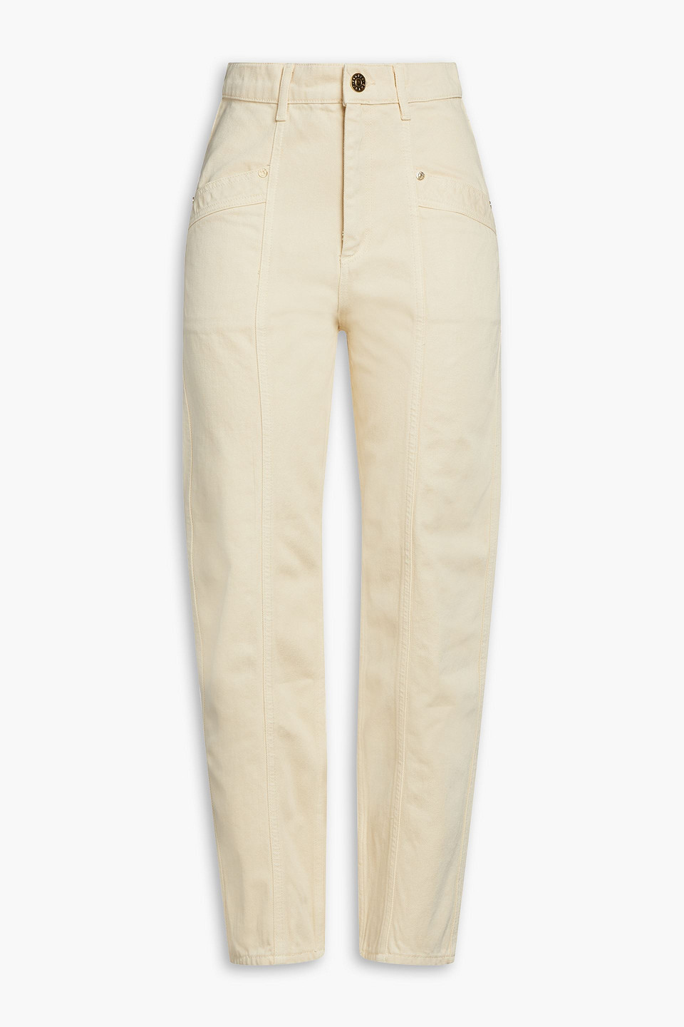 High-rise tapered jeans