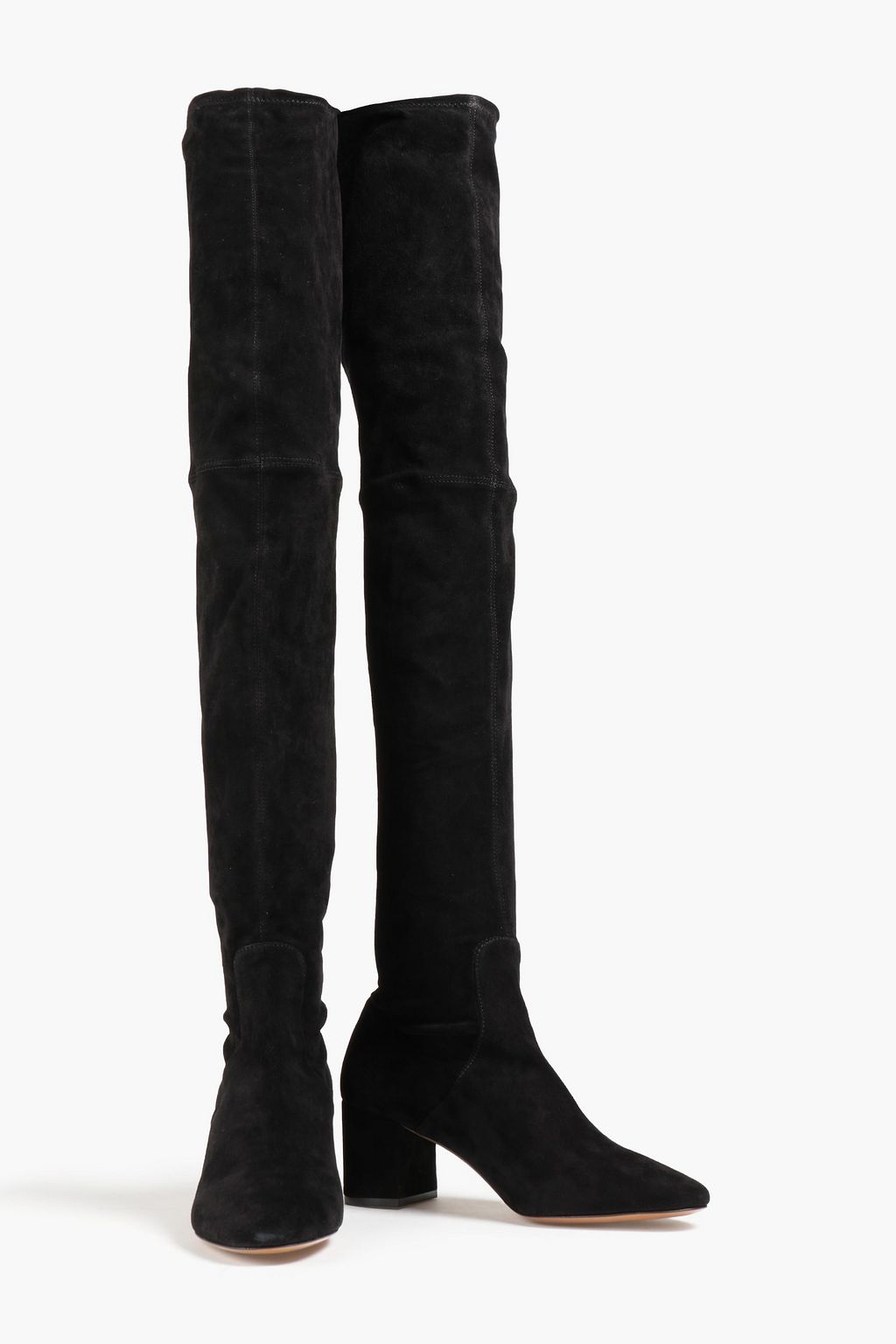 MAJE Stretch-suede over-the-knee boots | THE OUTNET