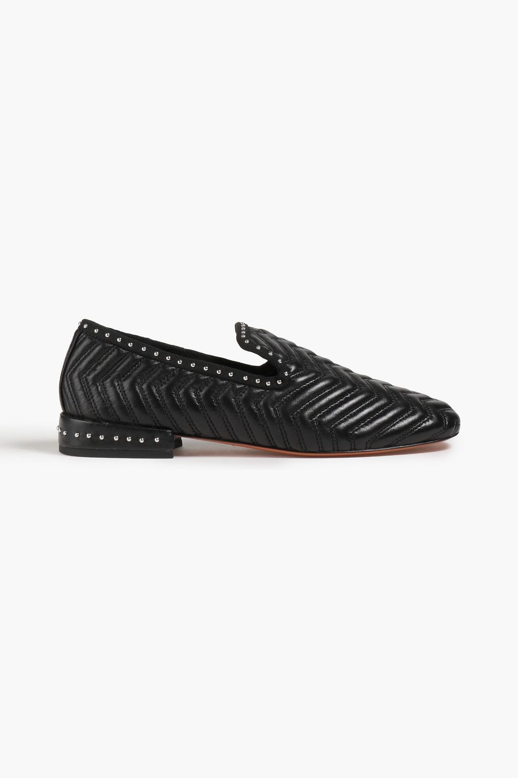 Forstyrre Satire Omgivelser MAJE Studded quilted leather loafers | THE OUTNET