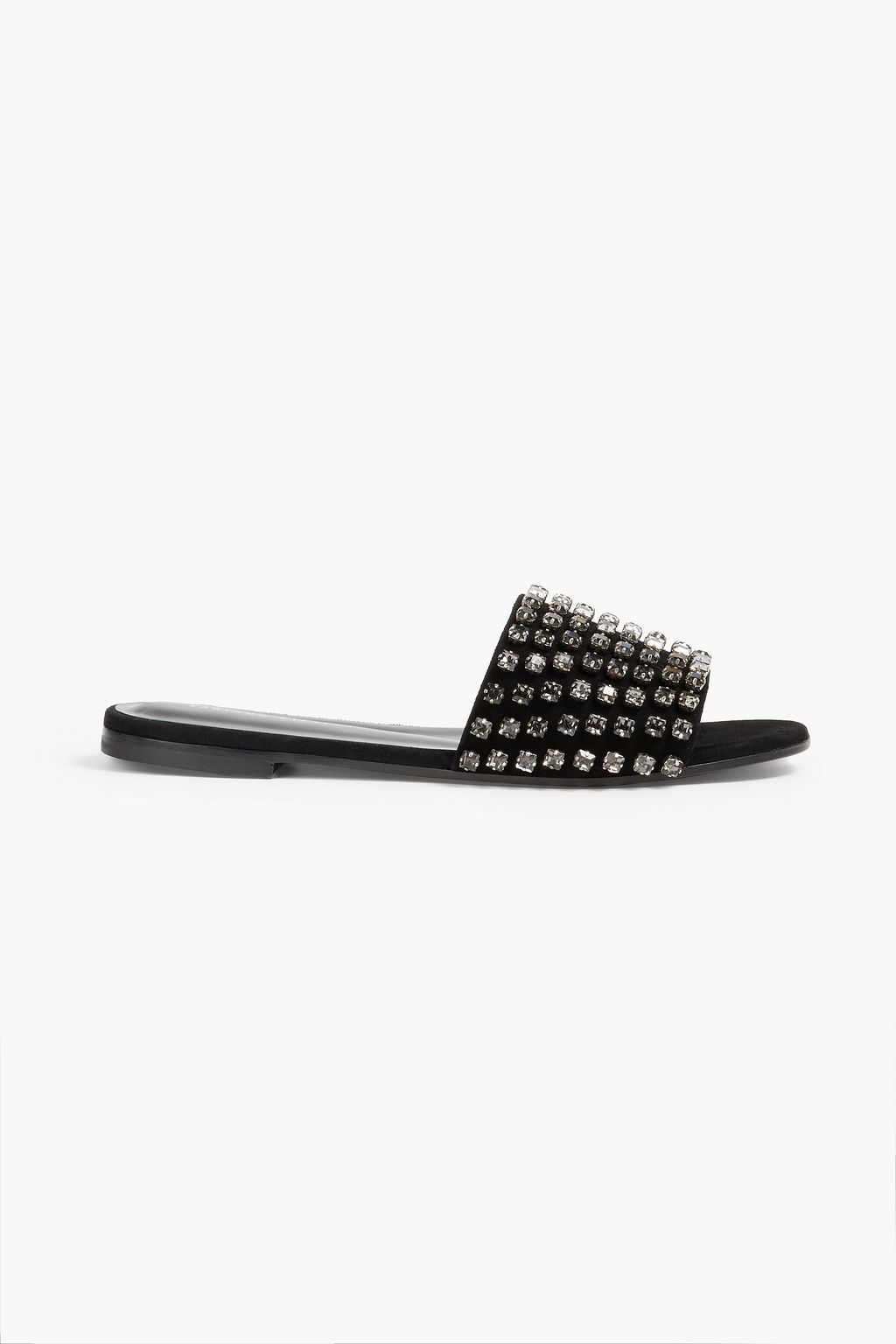 FABIANA FILIPPI Crystal-embellished suede slides | THE OUTNET