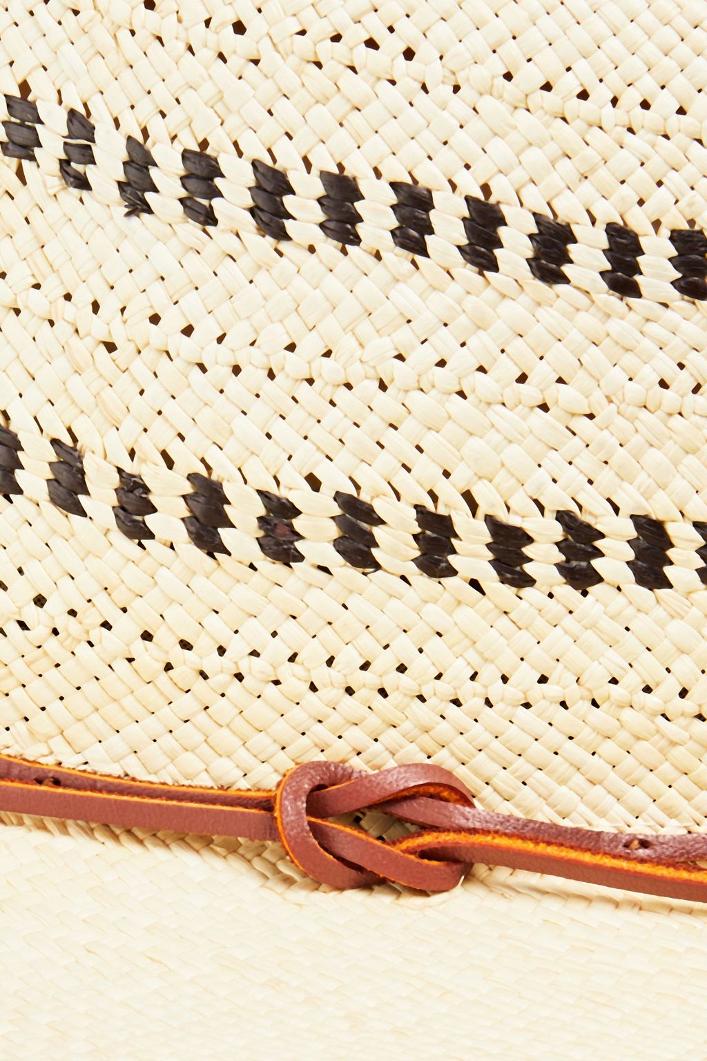 RAG & BONE Appliquéd straw Panama hat