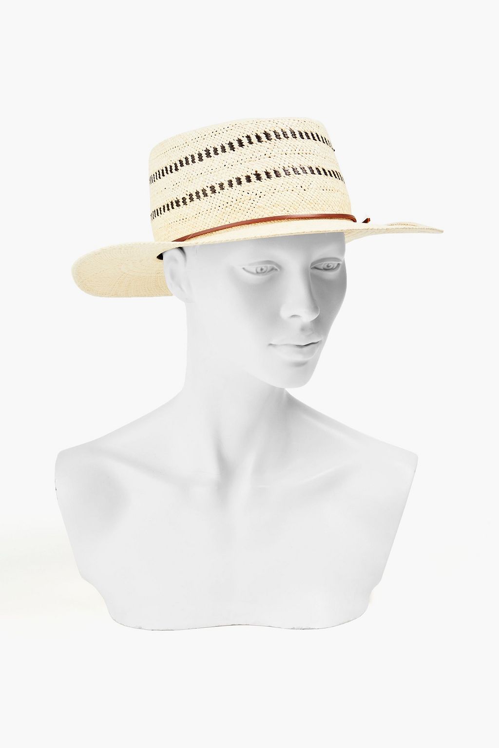 RAG & BONE Appliquéd straw Panama hat