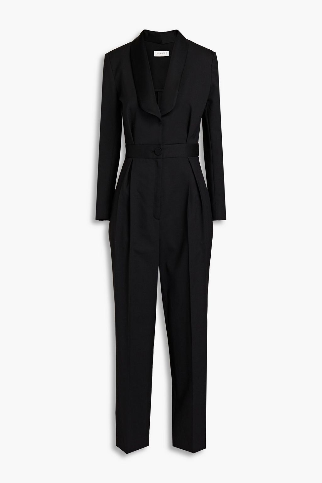 SANDRO Plissierter Jumpsuit aus stoff THE