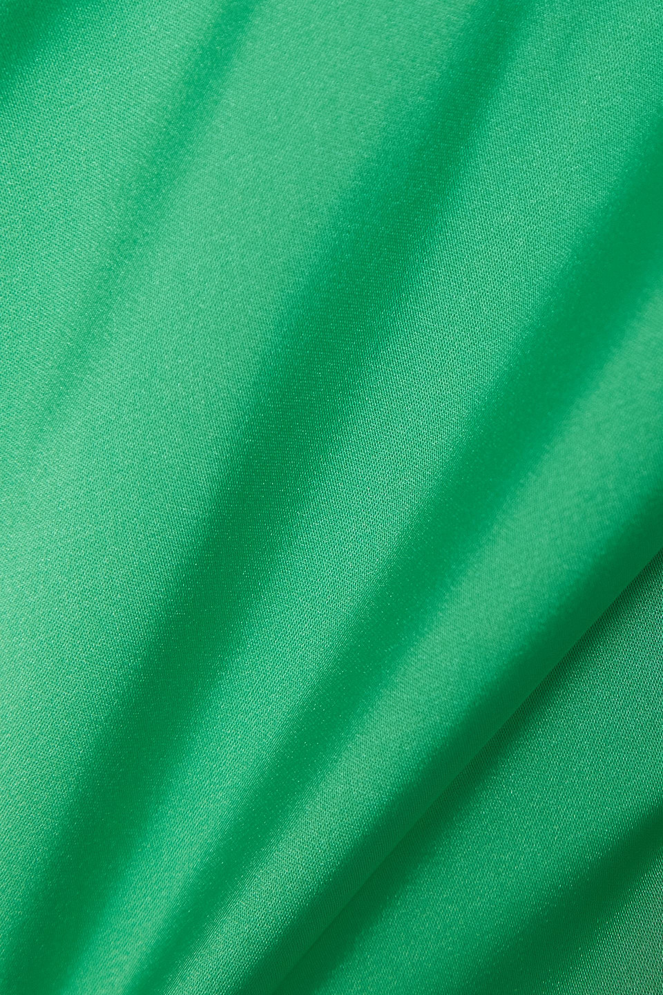 Rabanne Scalloped Lace-trimmed Satin Camisole In Jade