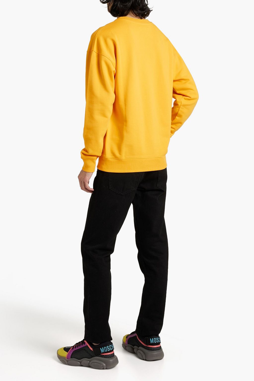 MOSCHINO Printed French cotton-terry sweatshirt