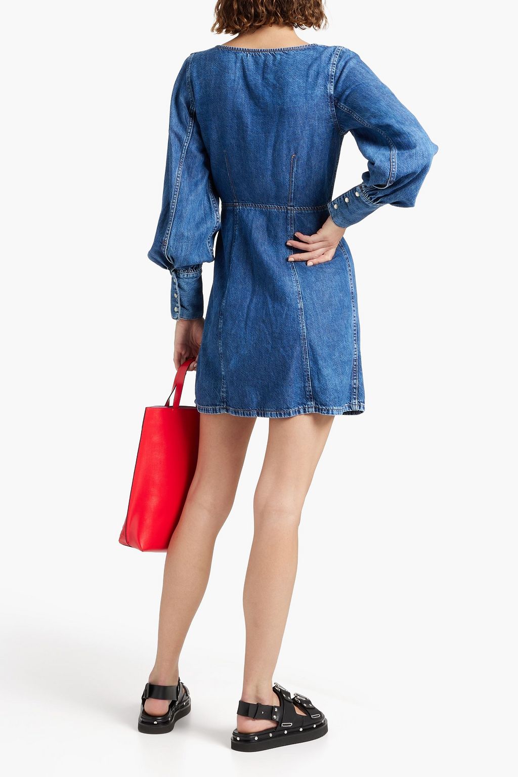 GANNI Denim mini dress