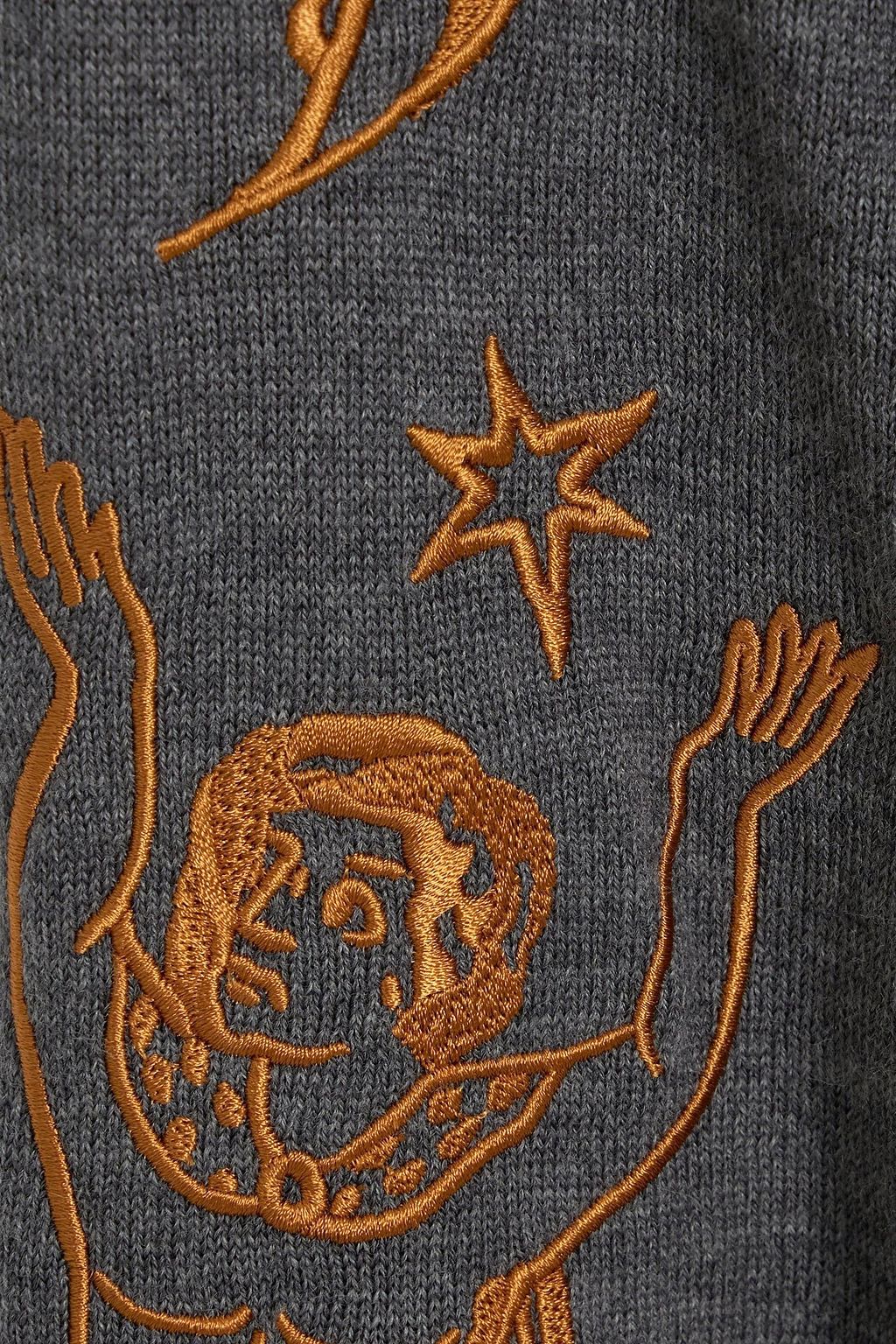MOSCHINO Embroidered wool sweater