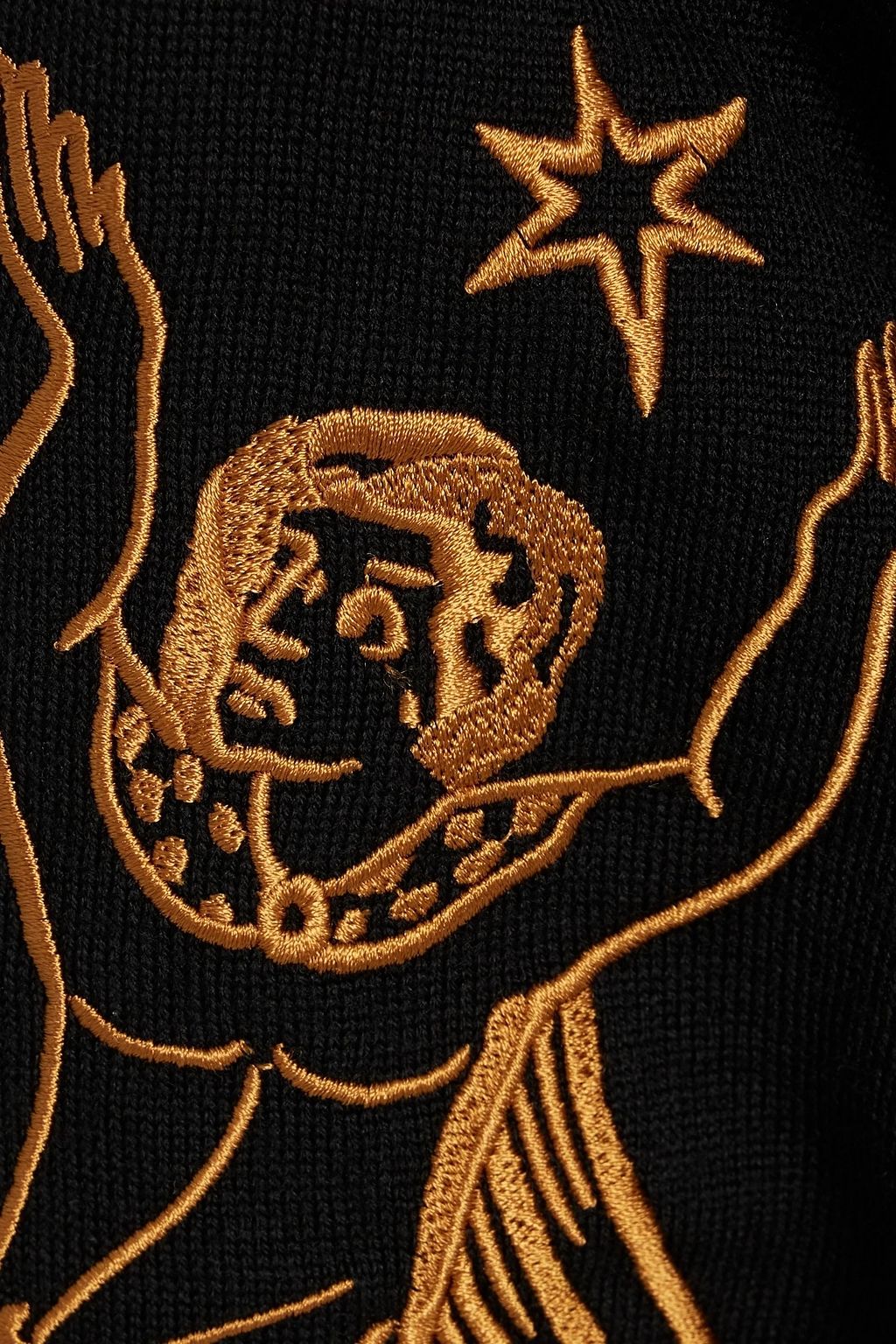 MOSCHINO Embroidered wool sweater