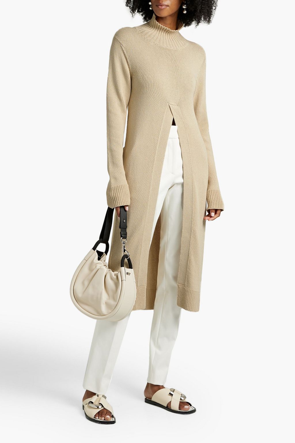 PALMER//HARDING Cotton-blend turtleneck sweater