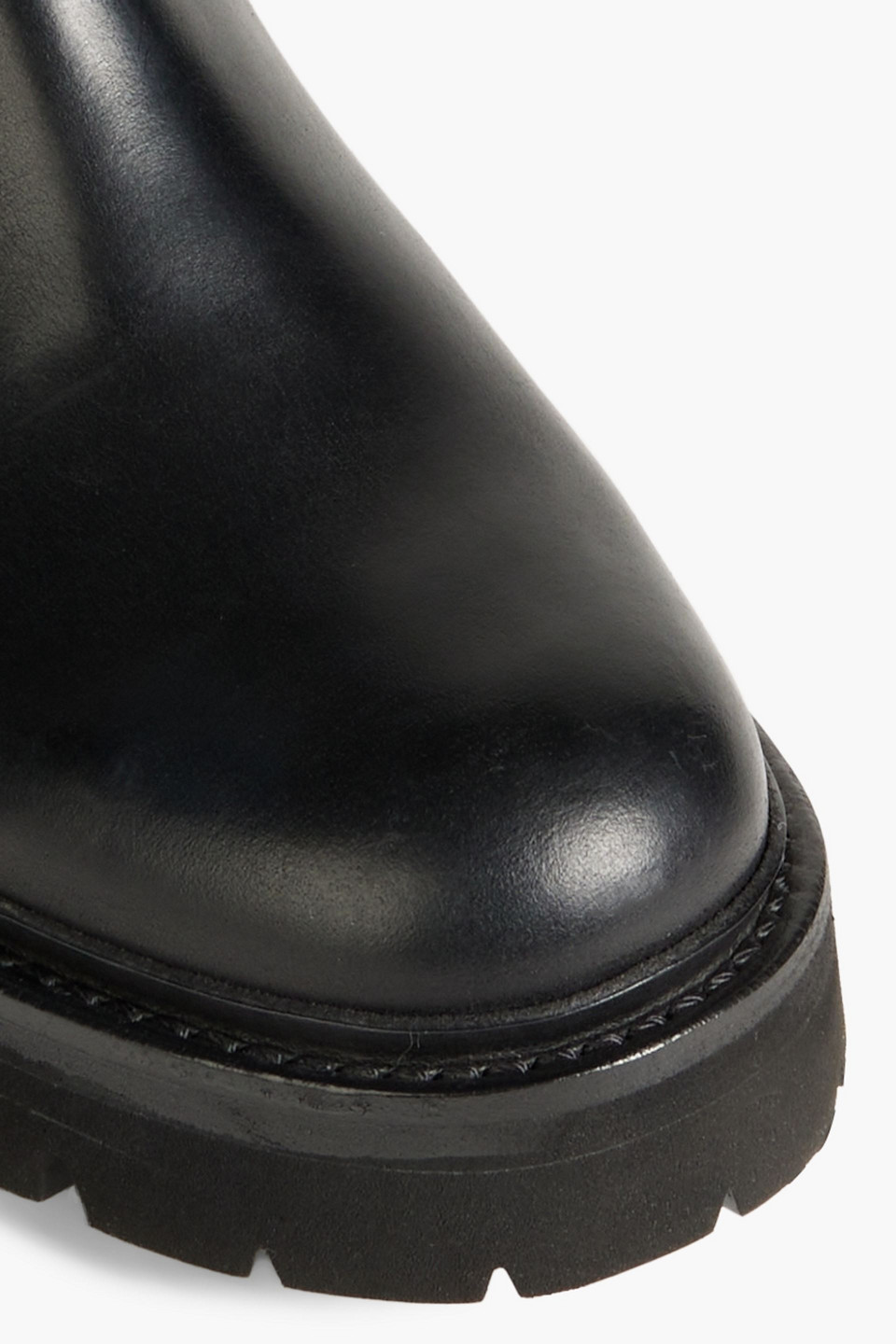 Shop Grenson Natasha Buckled Leather Ankle Boots In Black