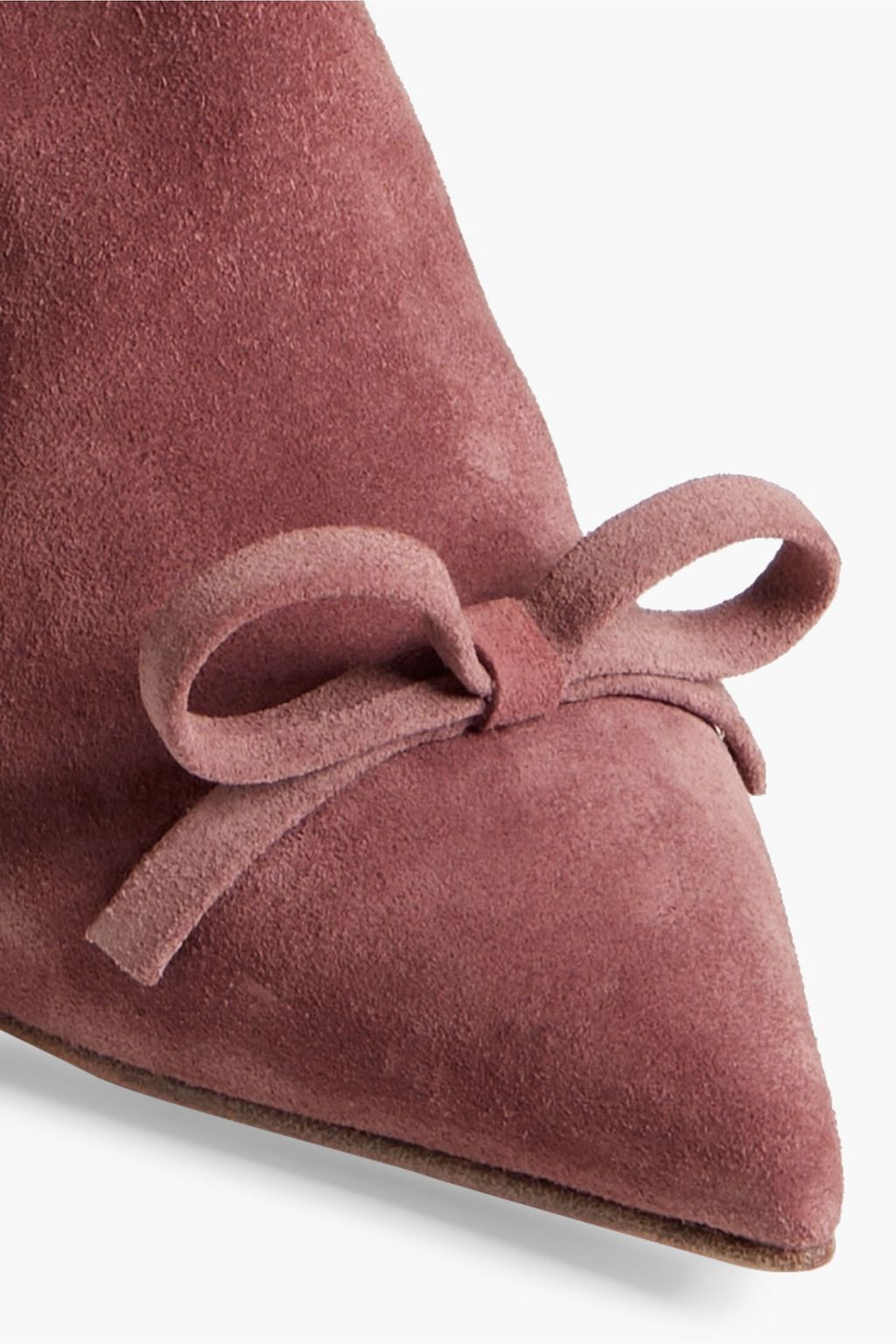 RED(V) Sandie bow-embellished suede ankle boots