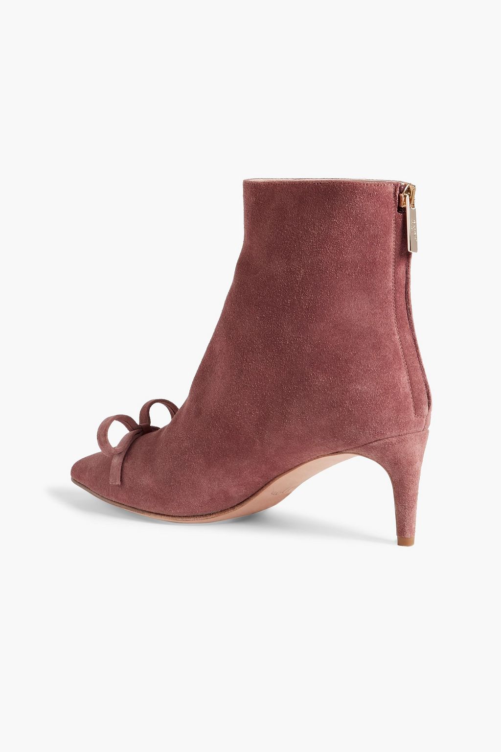 RED(V) Sandie bow-embellished suede ankle boots