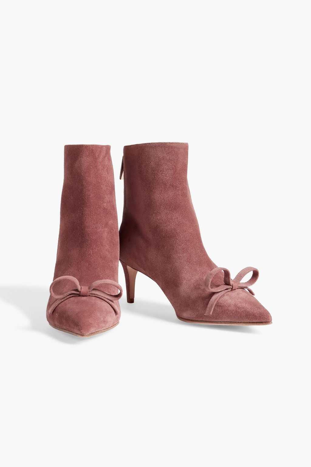 RED(V) Sandie bow-embellished suede ankle boots