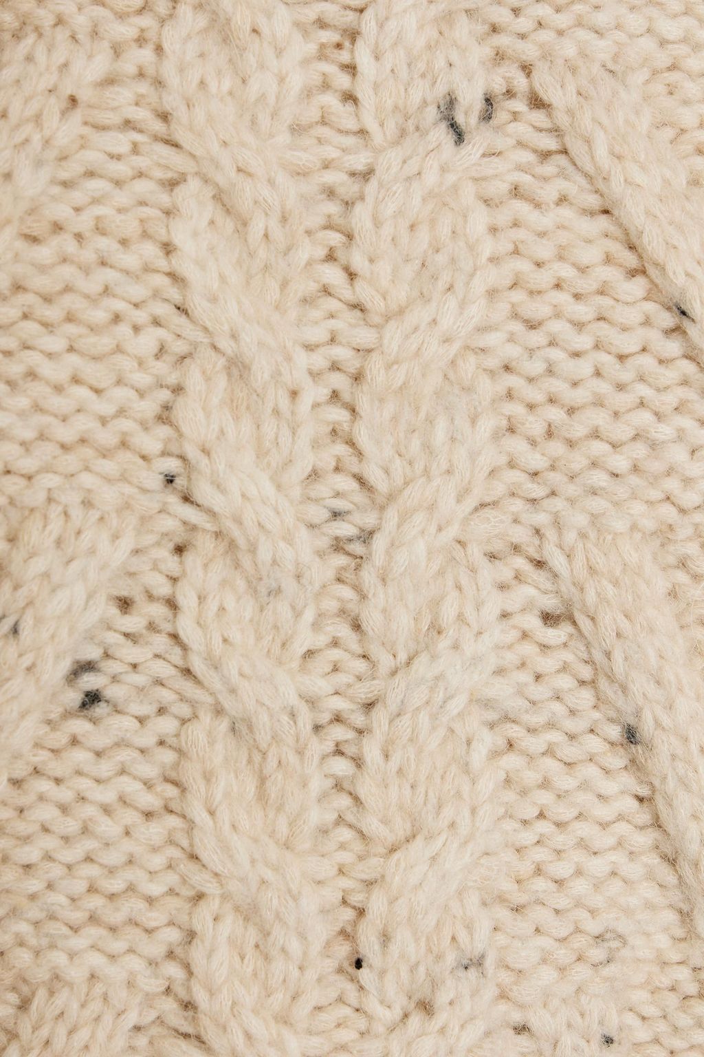 GANNI Donegal-Pullover mit Zopfstrickmuster