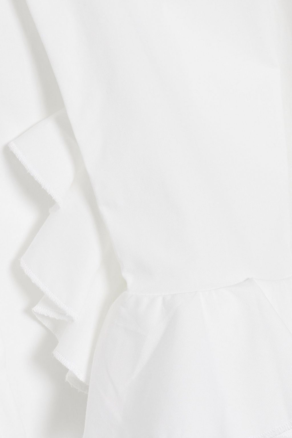 PALMER//HARDING Flourish Flounce ruffled cotton-blend poplin shirt