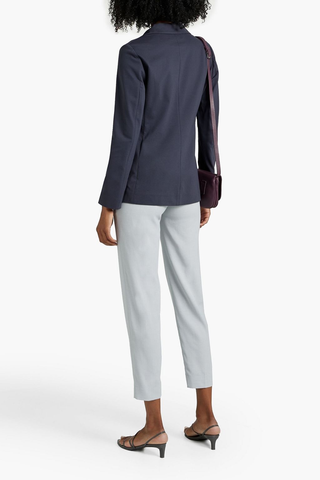 FABIANA FILIPPI Double-breasted cotton-blend ponte blazer