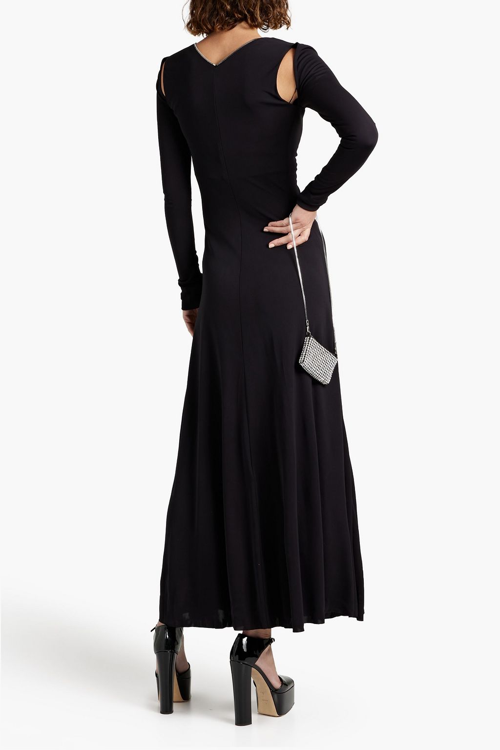 VICTORIA BECKHAM Ruched jersey maxi dress