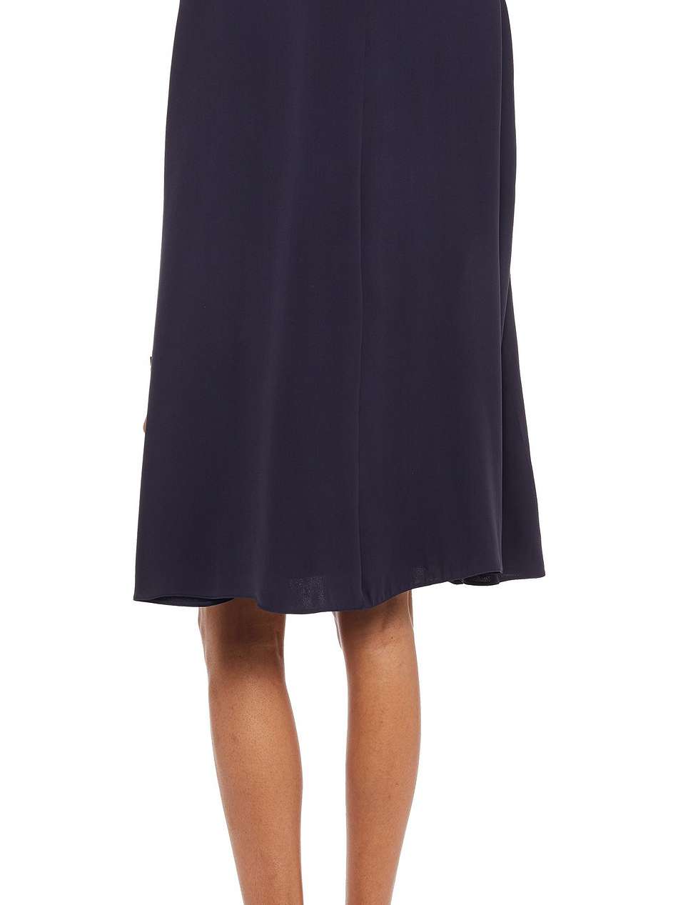 two-tone silk-cady mini dress