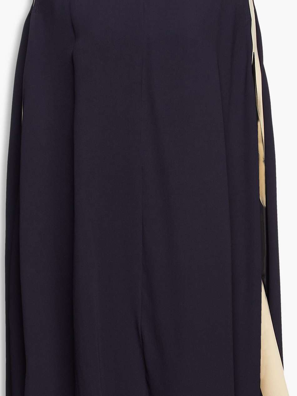 two-tone silk-cady mini dress