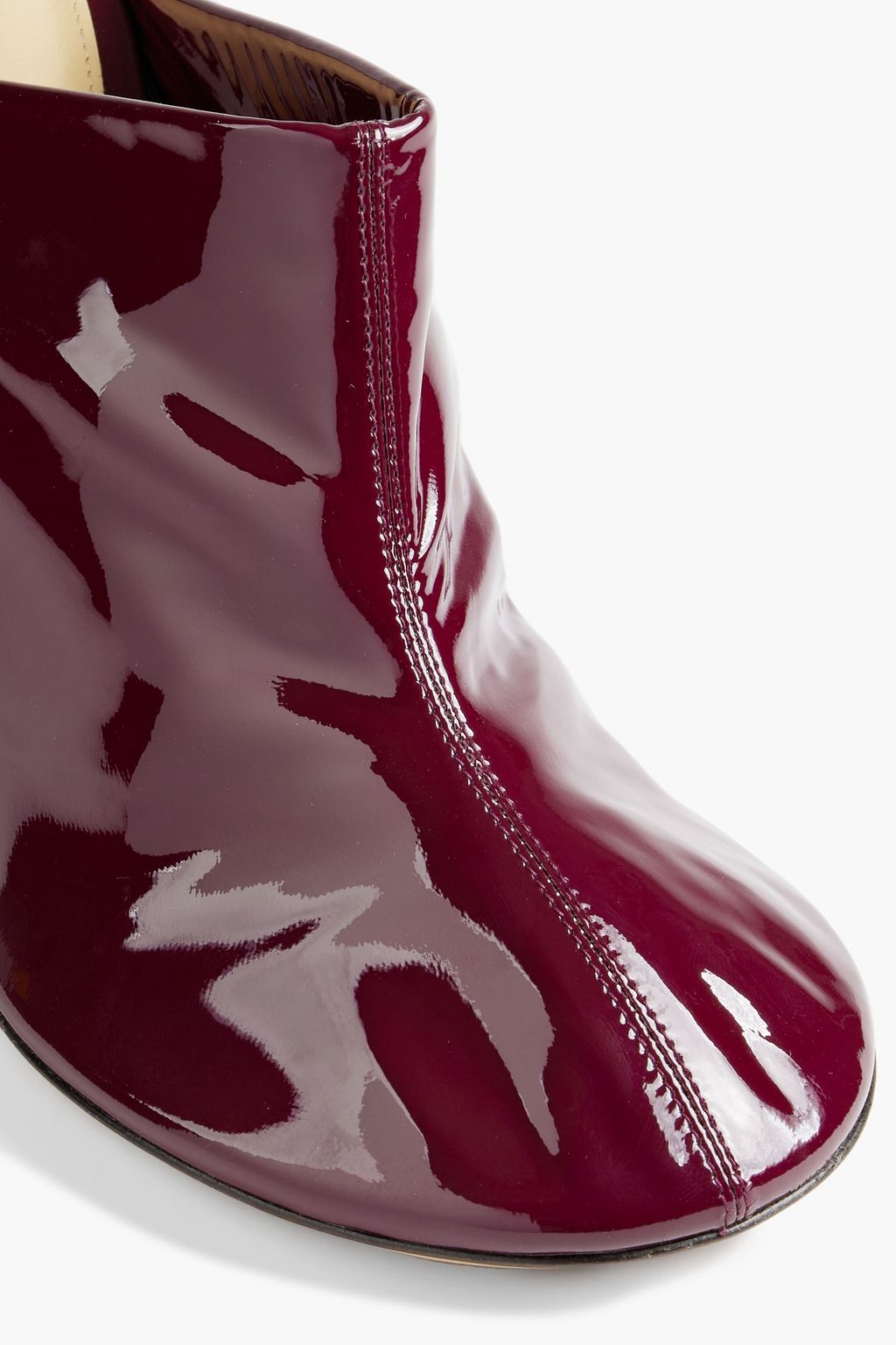 BOTTEGA VENETA Dot patent-leather mules