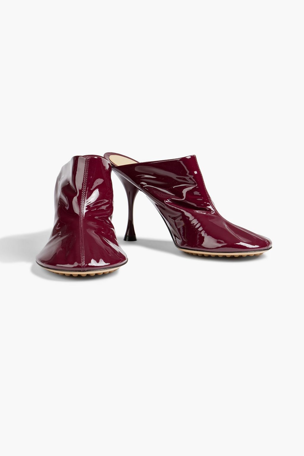 BOTTEGA VENETA Dot patent-leather mules