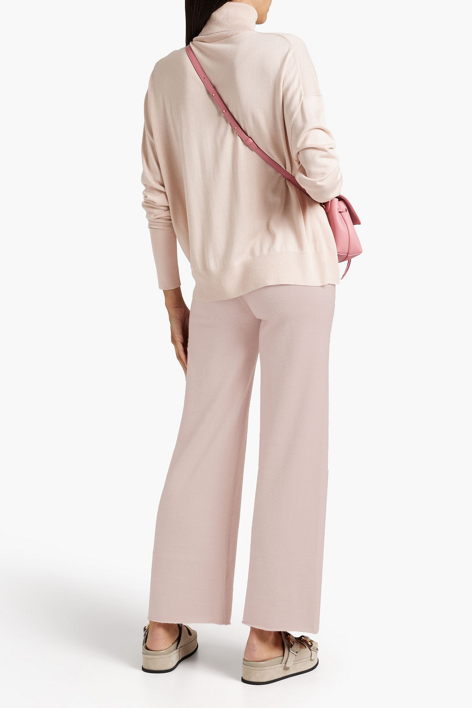 MANSUR GAVRIEL ALPACA AND SILK-BLEND WIDE-LEG PANTS