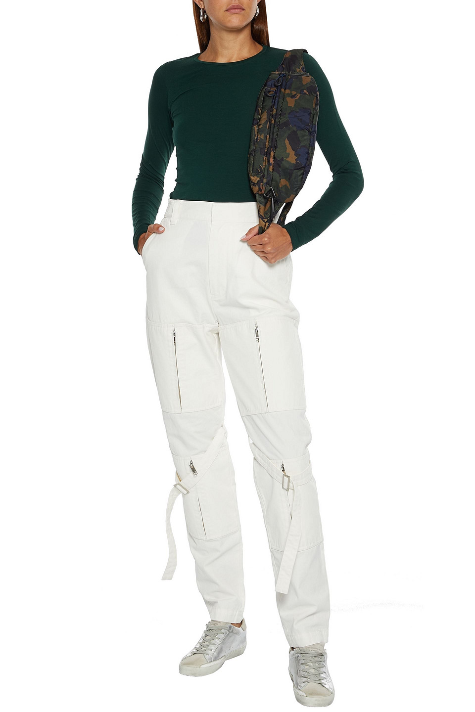 Majestic Stretch-jersey Top In Emerald