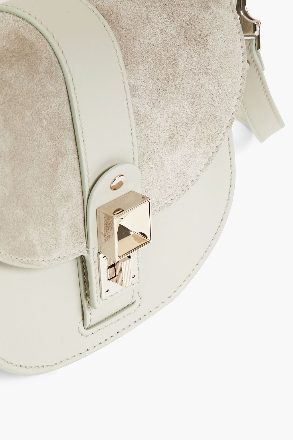 PROENZA SCHOULER Suede-paneled leather shoulder bag