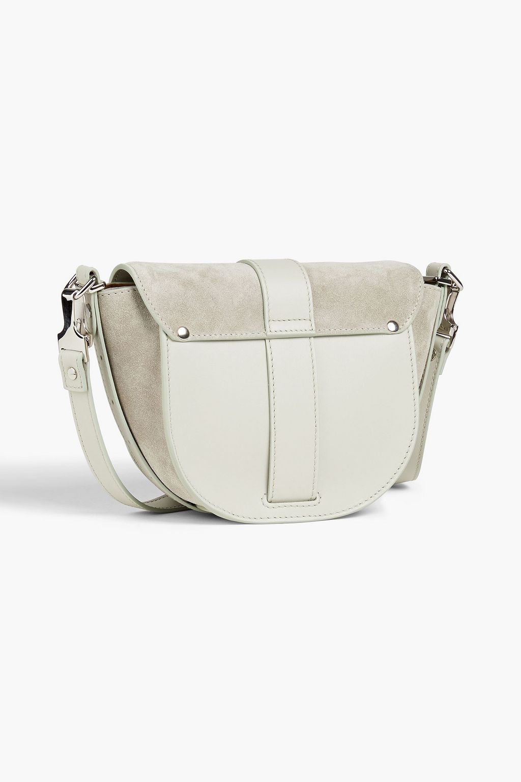 PROENZA SCHOULER Suede-paneled leather shoulder bag