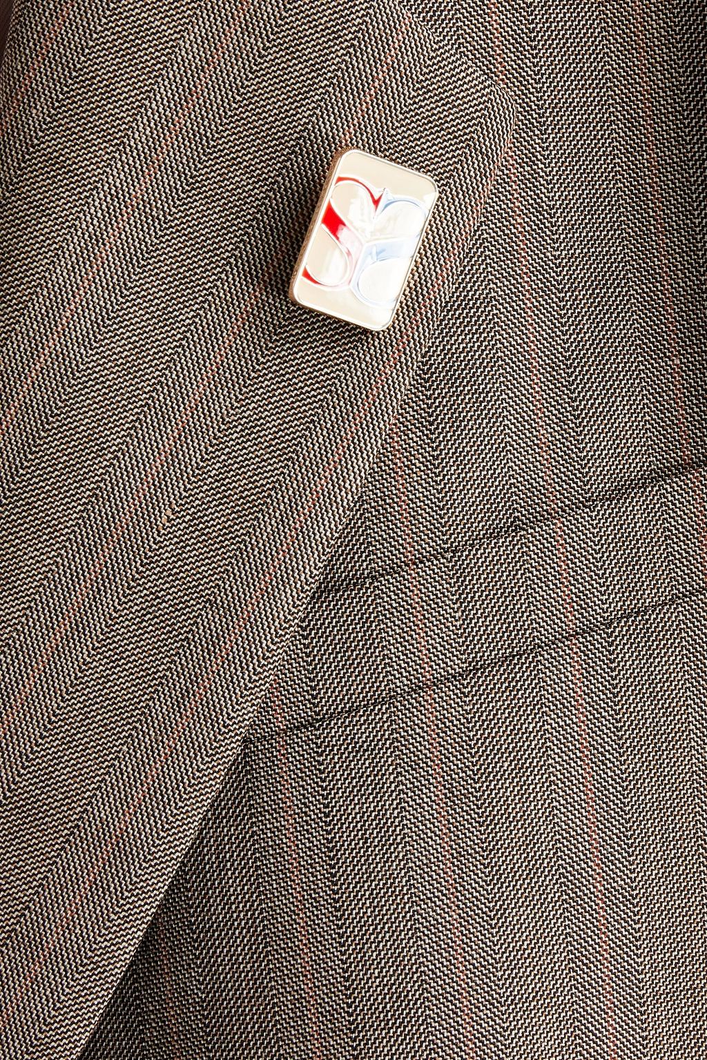 SANDRO Herringbone woven blazer