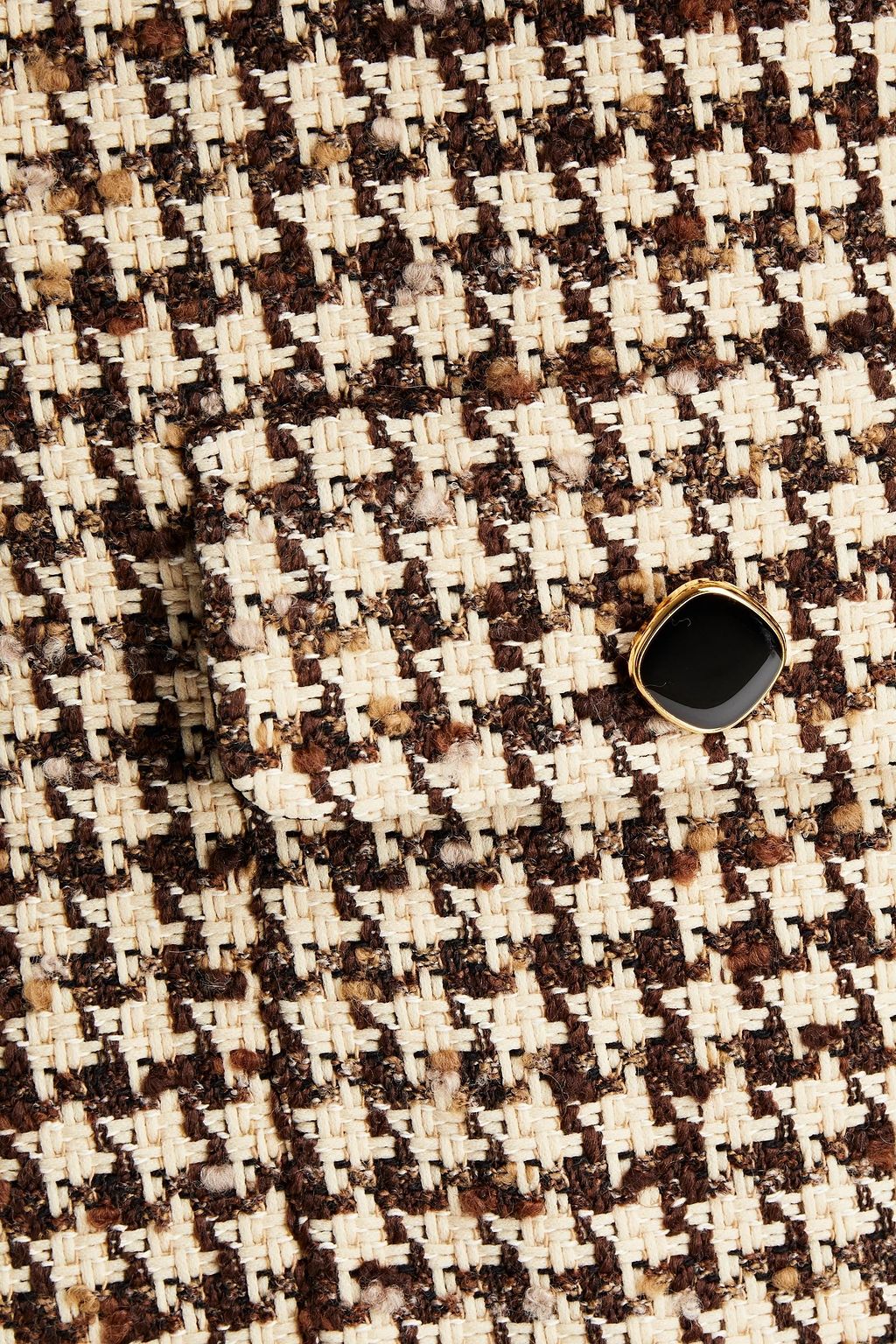 SANDRO Houndstooth bouclé-tweed blazer