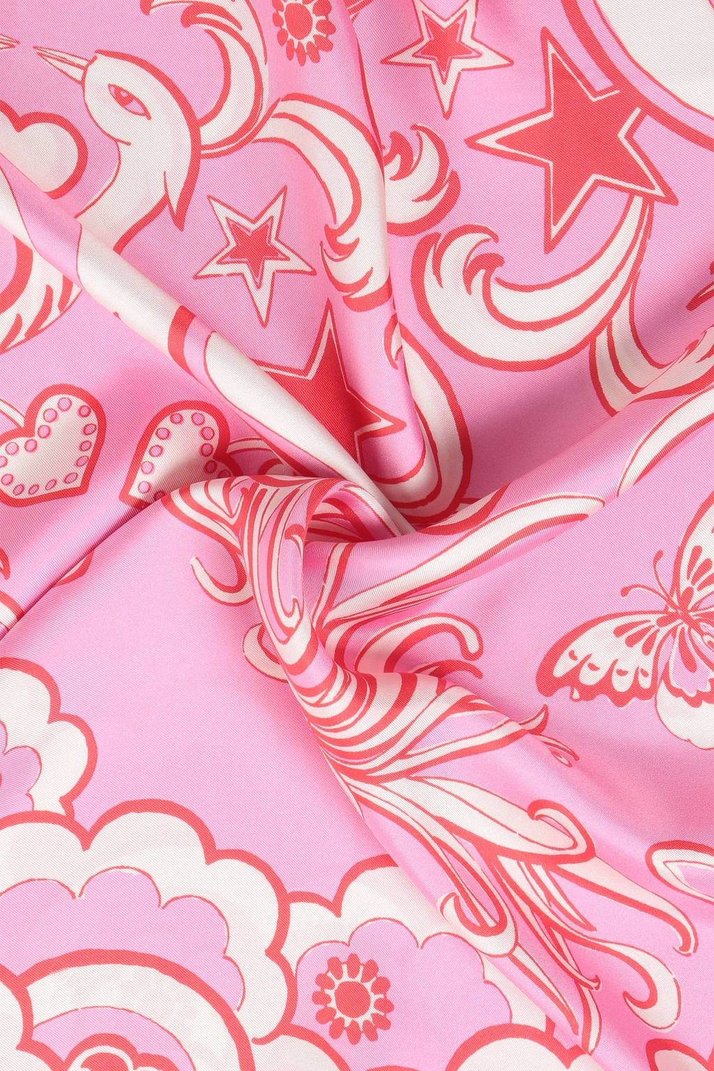 VALENTINO GARAVANI Printed silk-twill scarf