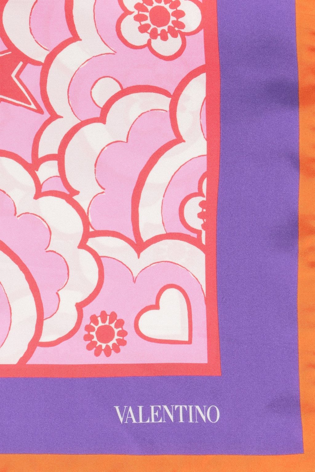 VALENTINO GARAVANI Printed silk-twill scarf