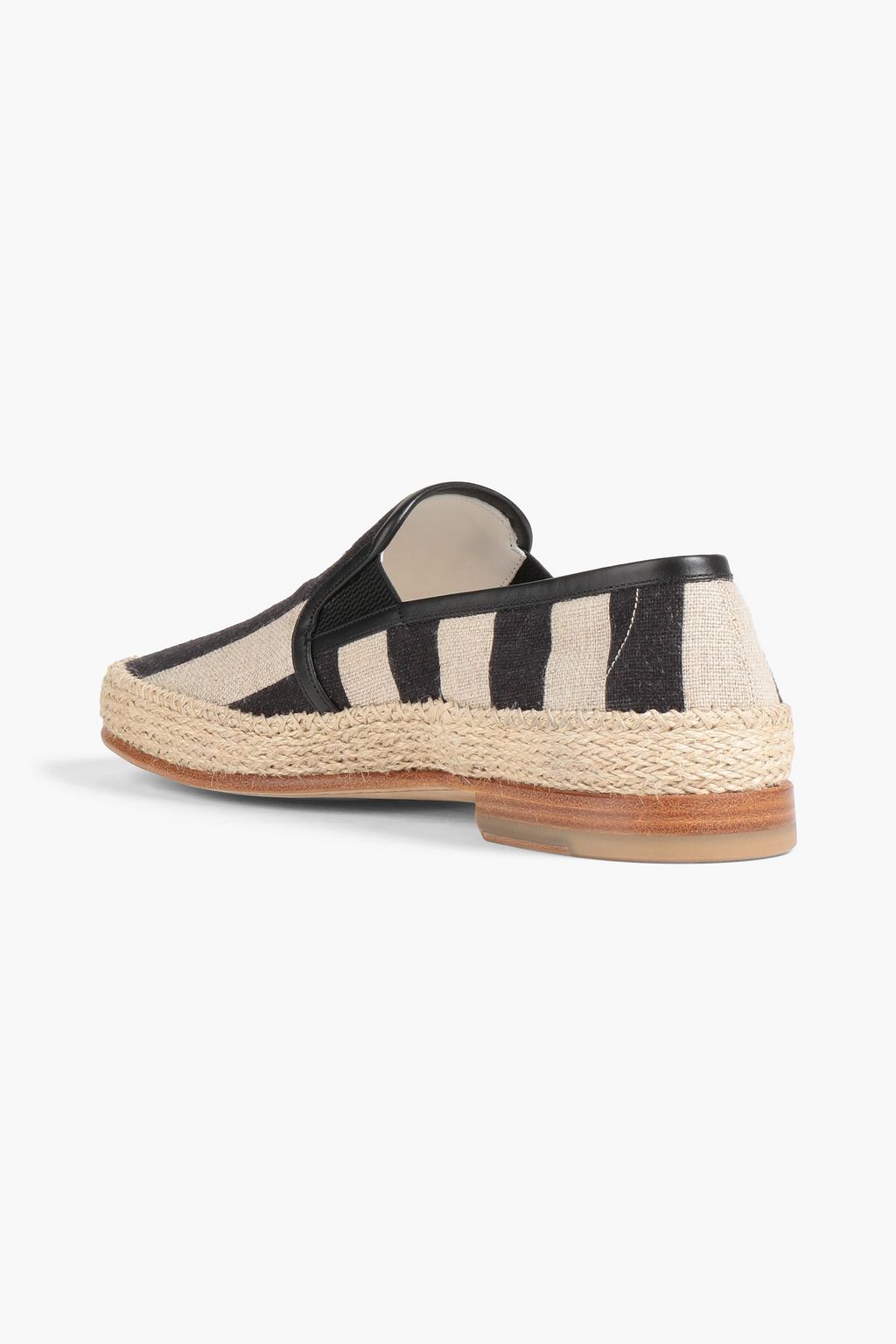 DOLCE & GABBANA Striped canvas espadrilles