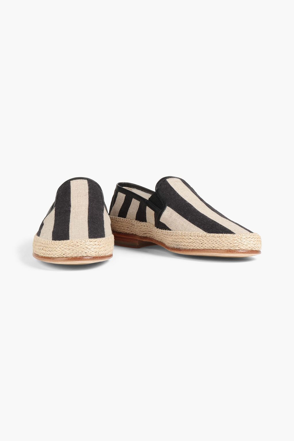 DOLCE & GABBANA Striped canvas espadrilles