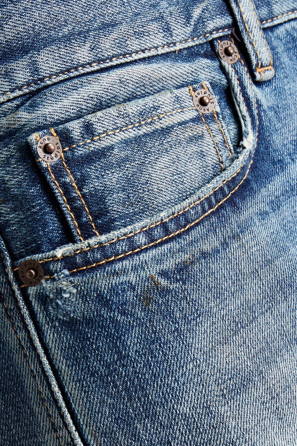 ACNE STUDIOS Ausgewaschene Jeans aus Denim in Distressed-Optik