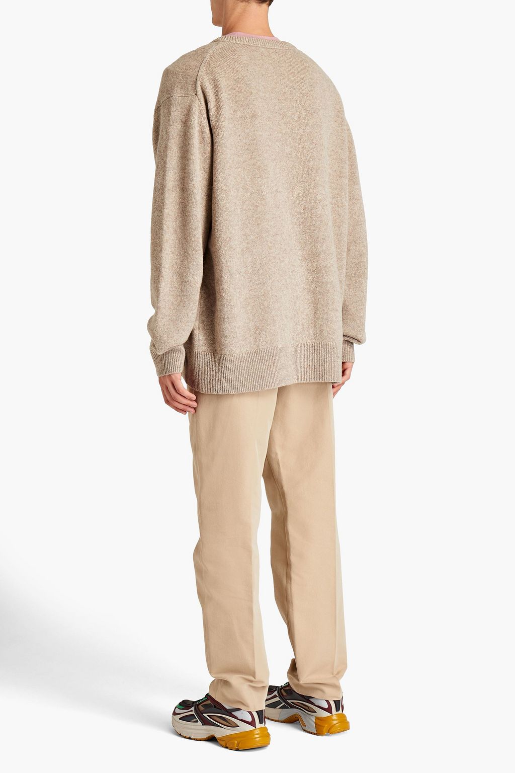 ACNE STUDIOS Oversized mélange wool and cashmere-blend sweater