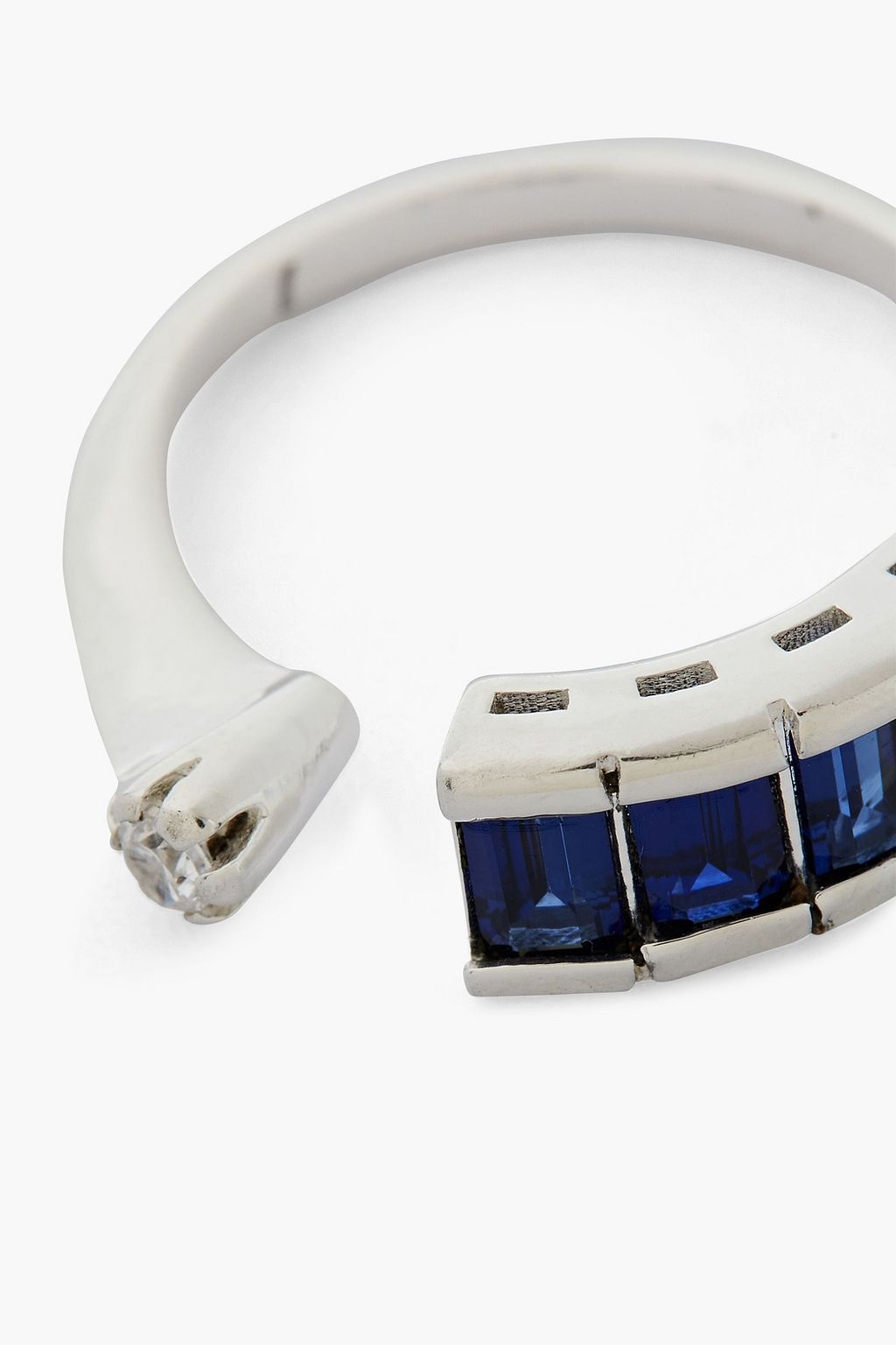 CORNELIA WEBB Recycled sterling silver, crystal and stone ring