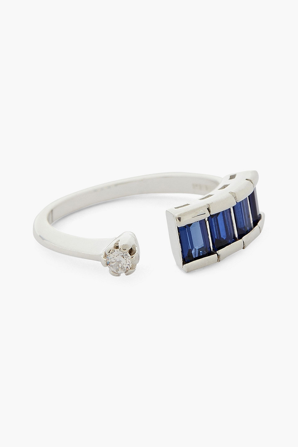 Cornelia Webb Recycled sterling silver, crystal and stone ring