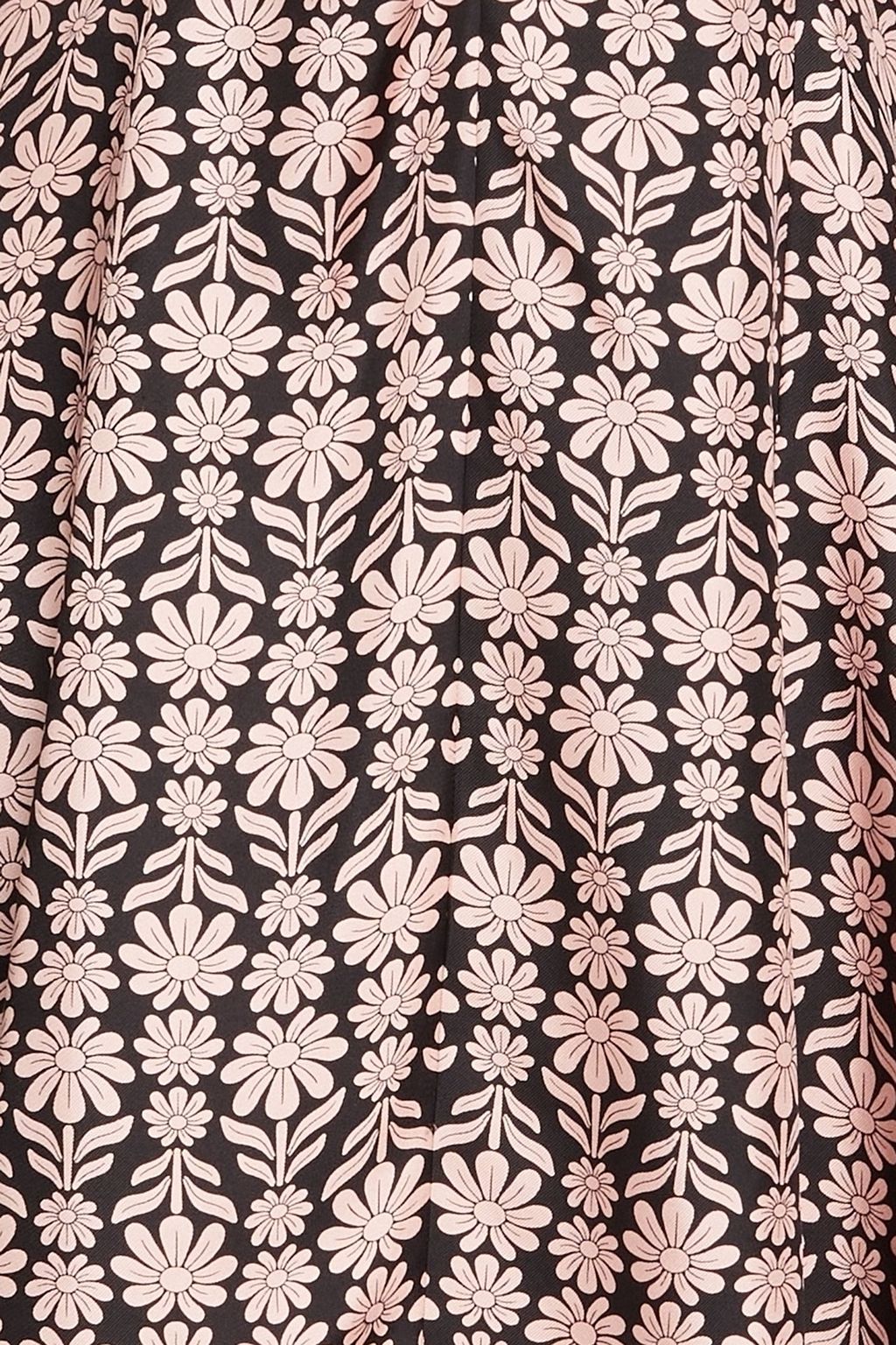 SANDRO Button-embellished floral-print silk-twill mini dress