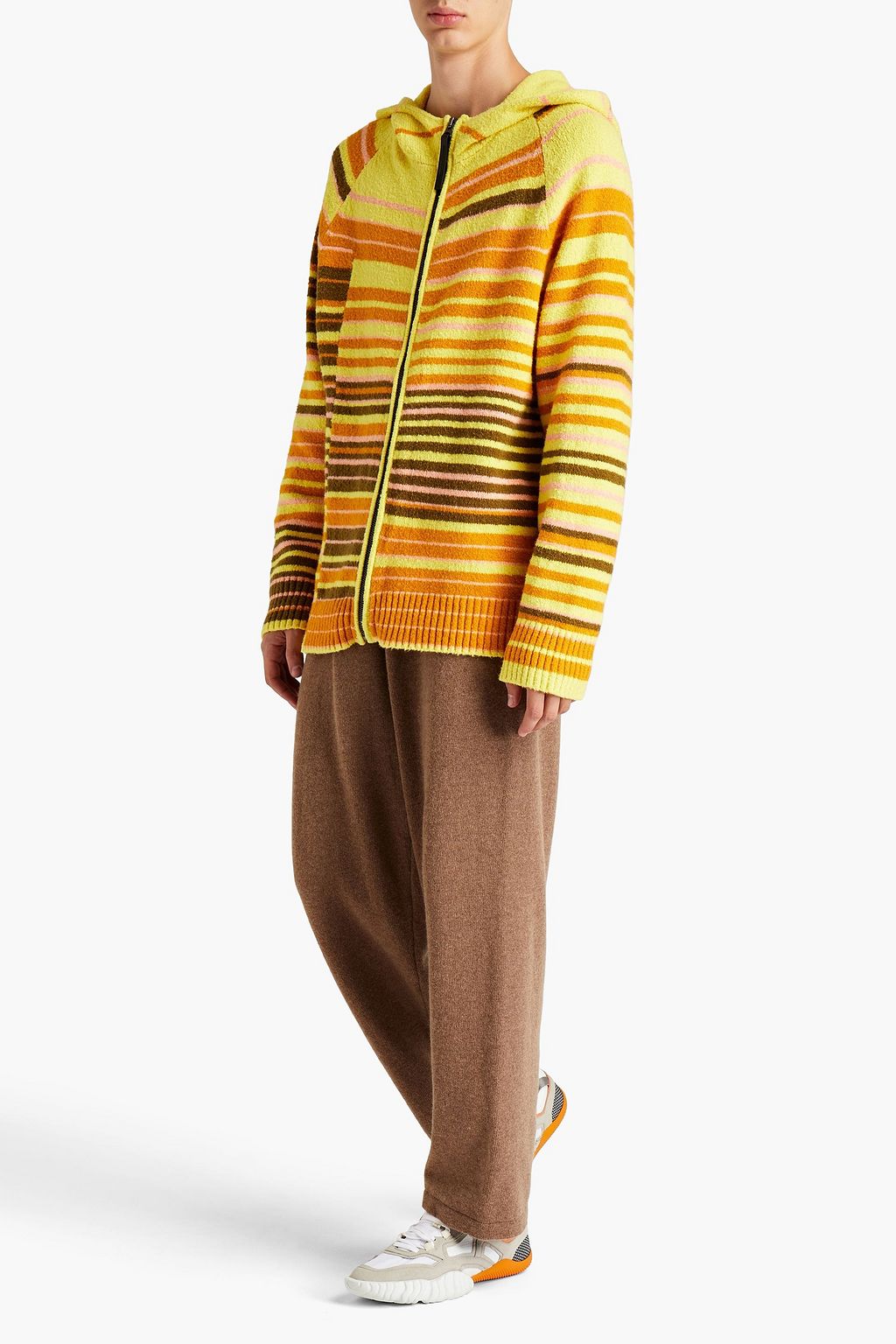 ACNE STUDIOS Hoodie aus einer Baumwollmischung mit Streifen