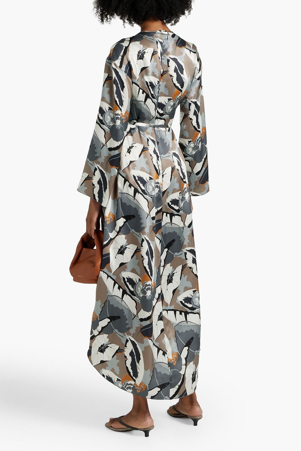 FABIANA FILIPPI Printed silk-satin kimono